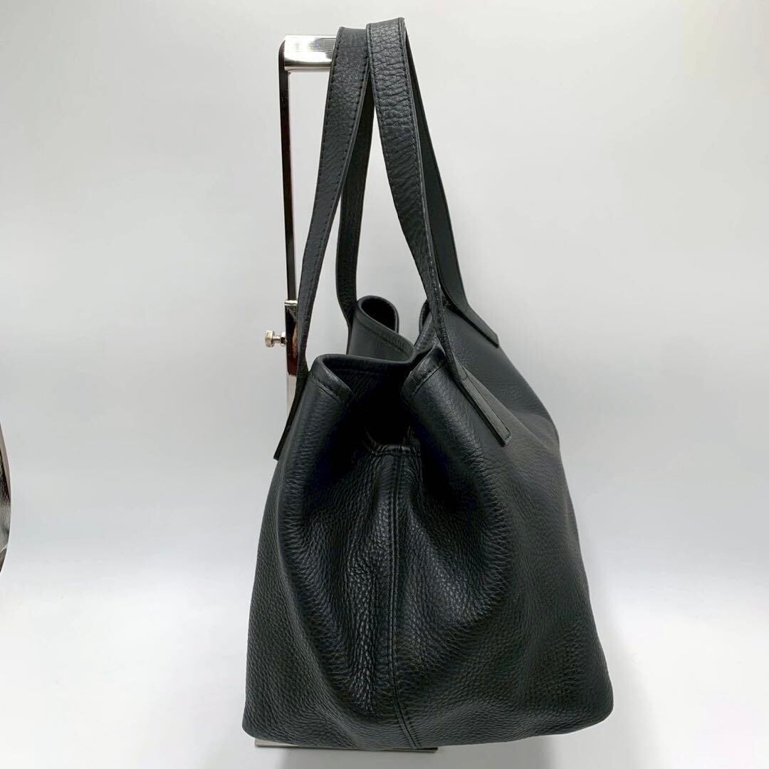 Max Mara Tote bag Leather Black Authentic From Japan — image 21