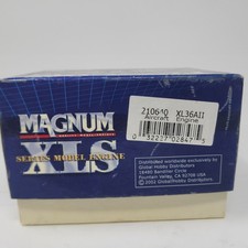 Magnum Xls 36 Two Stroke Nitro Rc Airplane Glow Engine Motor Carb Muffler Nib