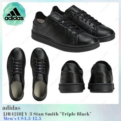 adidas Y-3 Stan Smith Triple Black JR4218 Men's NEW