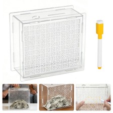 Money Saving Challenge Box with Marker DIY Assembly Piggy Bank for 1k Cash Coins