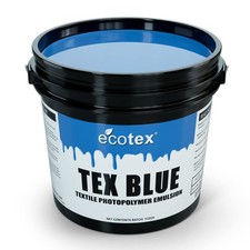 Ecotex Tex-Blue Screen Printing Emulsion Quart - 32oz. Pre-Sensitized Phot...