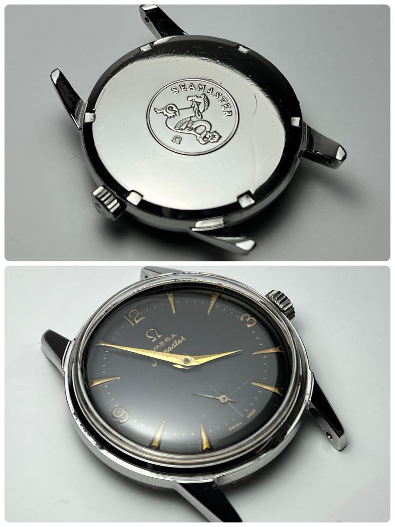 OMEGA Seamaster Manual Wind 1950s Rare Black Dial Vintage OMEGA Seamaster Manual Wind 1950s Rare Black Dial Vintage