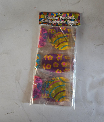 Easter Cellophane Gift Bag Multicolor Easter Egg Pattern MPN 26/1477