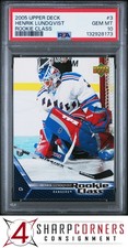 2005 UPPER DECK ROOKIE CLASS #3 HENRIK LUNDQVIST RC HOF PSA 10