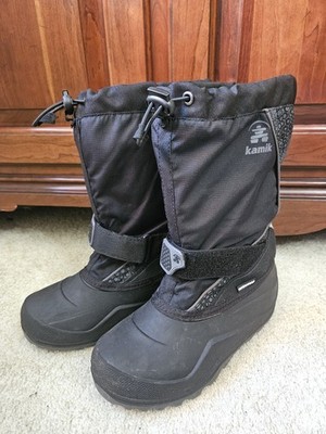 Kamik Snowfall P Waterpoof Winter Lined Snow Boots Youth  Size 4