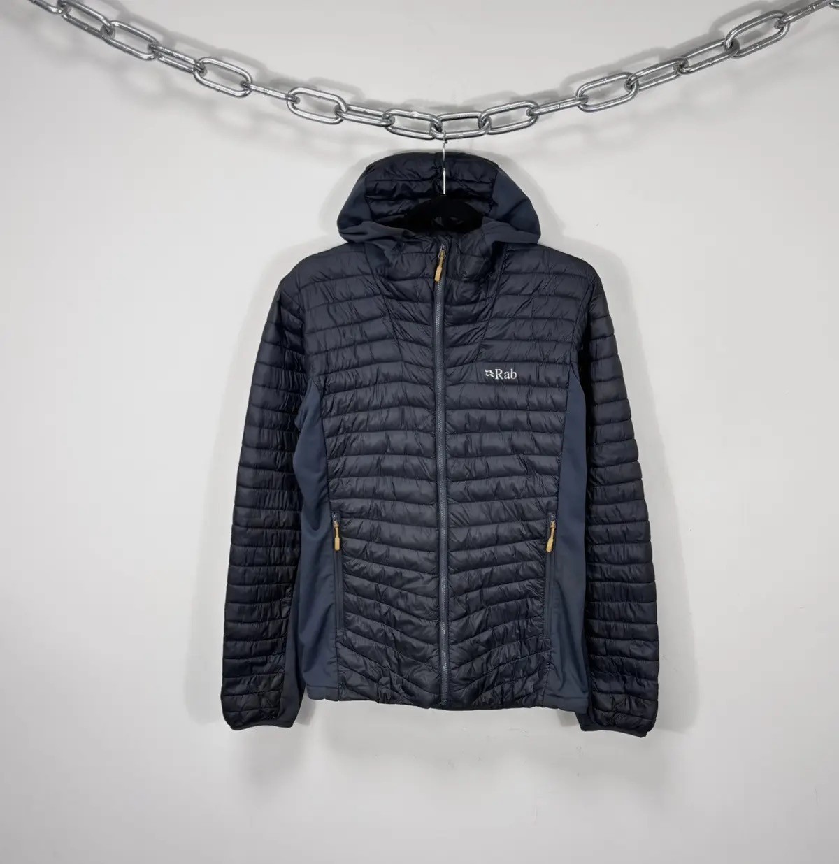 Rab Cirrus Flex Hoody Puffer Jacket Men’s Grey Lightweight Insulated Hiking S