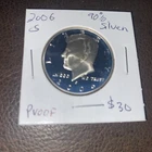 2006 S 90% Silver Kennedy Half Dollar Proof. $30