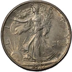 1937-P Philadelphia Walking Liberty Silver Half Dollar 50C AU/BU+