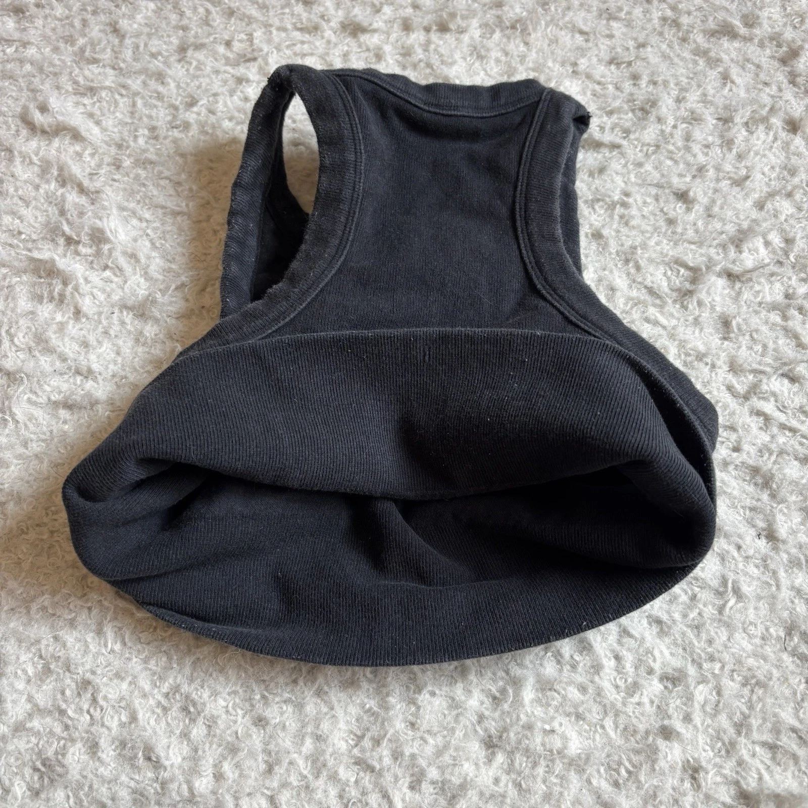alo-yoga seamless delight high neck ribbed thick tank-bra