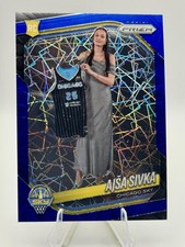 2025 Panini Prizm WNBA #85 Ajsa Sivka Blue Velocity Prizms