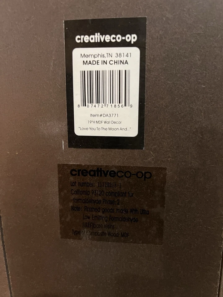 Colgante de pared I Love You to the Moon and Back Foto 3 de 3