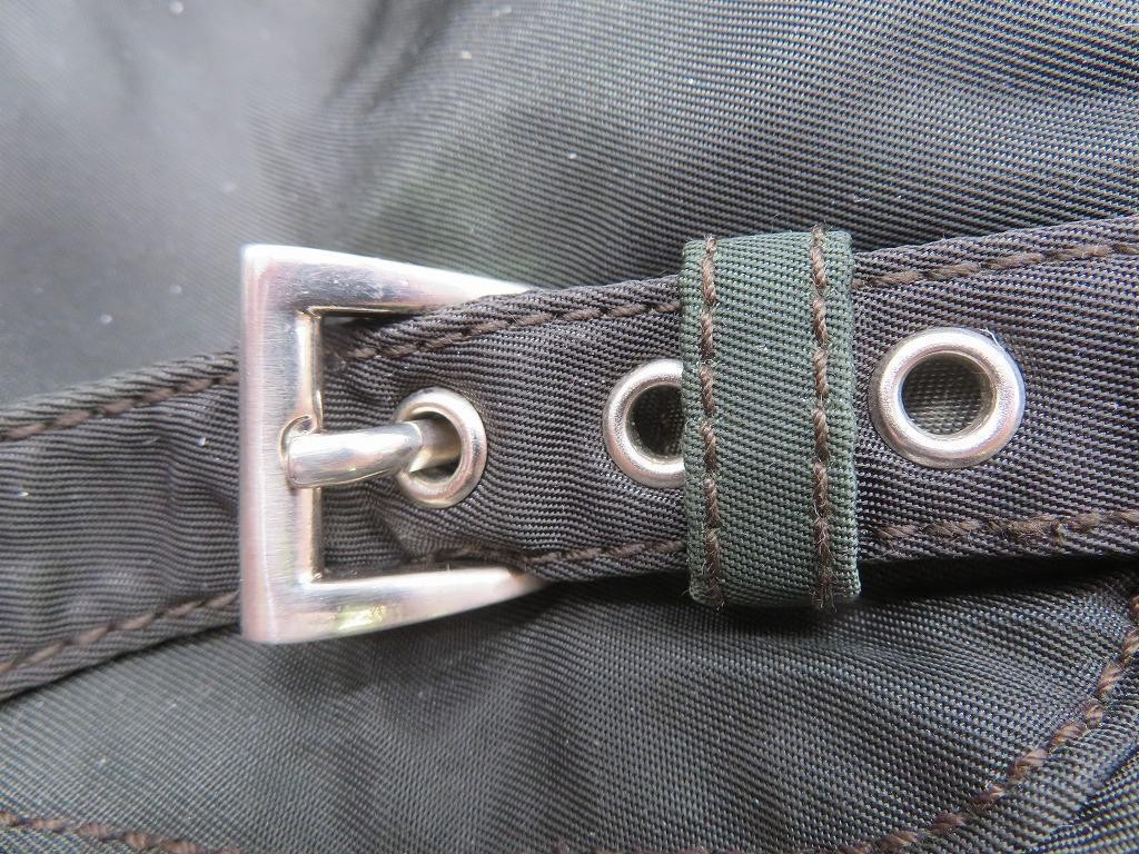 PRADA Backpack Tessuto Green Triangle Logo with Guarantee Card from japan thumbnail 5