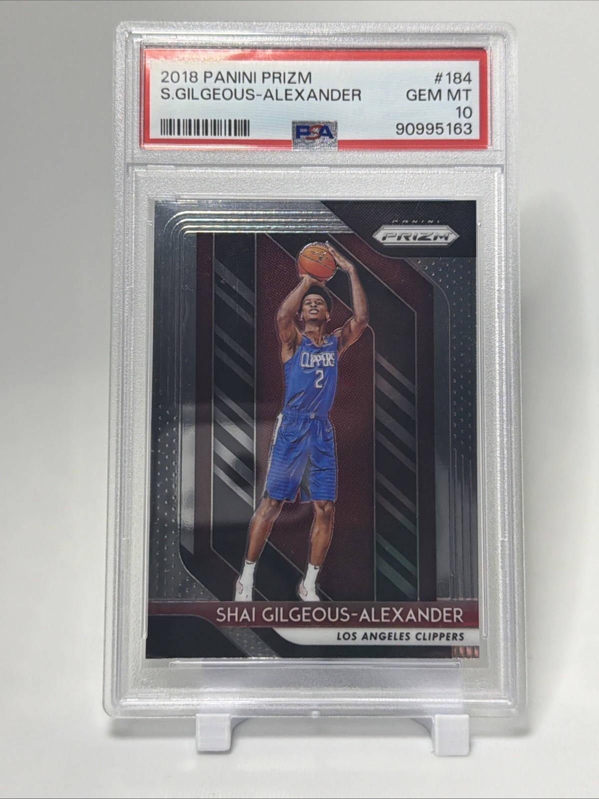2018 Panini Prizm Shai Gilgeous-Alexander PSA 10 Gem Mint #184
