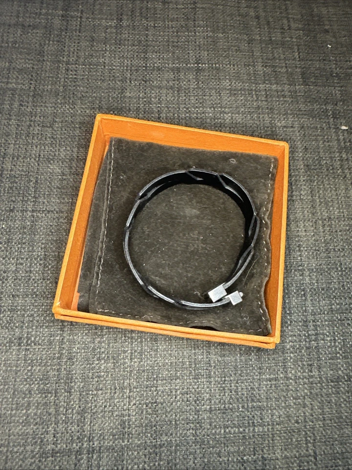 Pulsera Hermes de cuero negro Foto 2 de 4