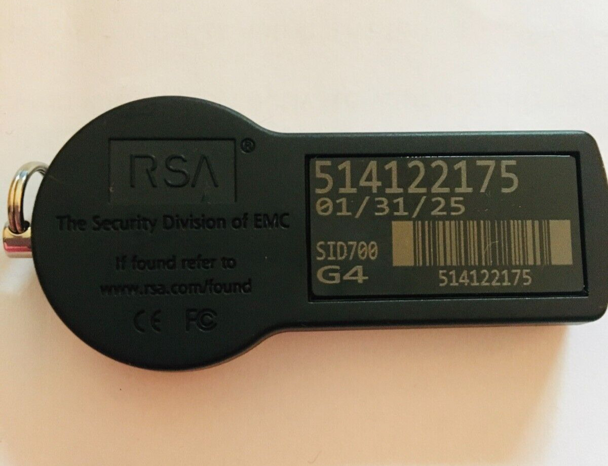 Rsa Key Fob Serial Number