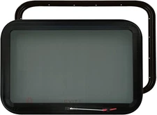 RV Emergency 30"x20" Exit Window for Cargo Trailer Glass Window w/Trim Ring