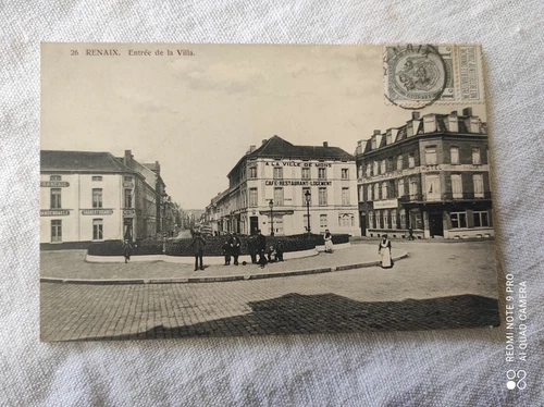 Postcard postcard Belgium RENAIX city entrance