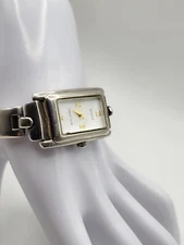 ECCLISSI 925 Sterling Silver Rectangular Watch Chain Band Heavy 73g New Battery