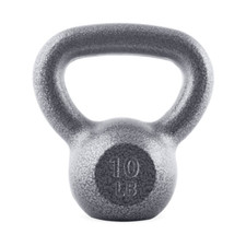 Cast Iron 10 Lb Kettlebell Single Strength Training Gym Equipment Muscle Build