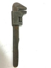 Vintage Auto 16 Adjustable Pipe Wrench 9" Made In USA Steamfitter Automotive