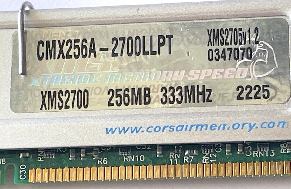 Corsair 256MB XMS Memory CMX256A-2700LLPT👀 - Image 2 of 4