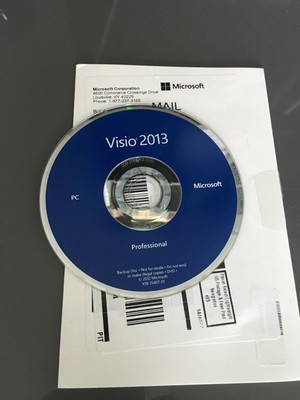 Cheapest New listing Microsoft Visio Professional 2013  BRAND NEW  for 2 PCs 32bit and 64bit Online