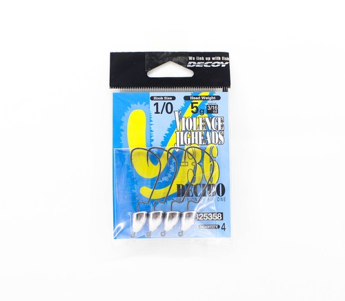 Tête Plombée Decoy VJ-36 Jig Head – Taille 4/0, 1/4 Oz – Hameçon Pour Leurres Souples