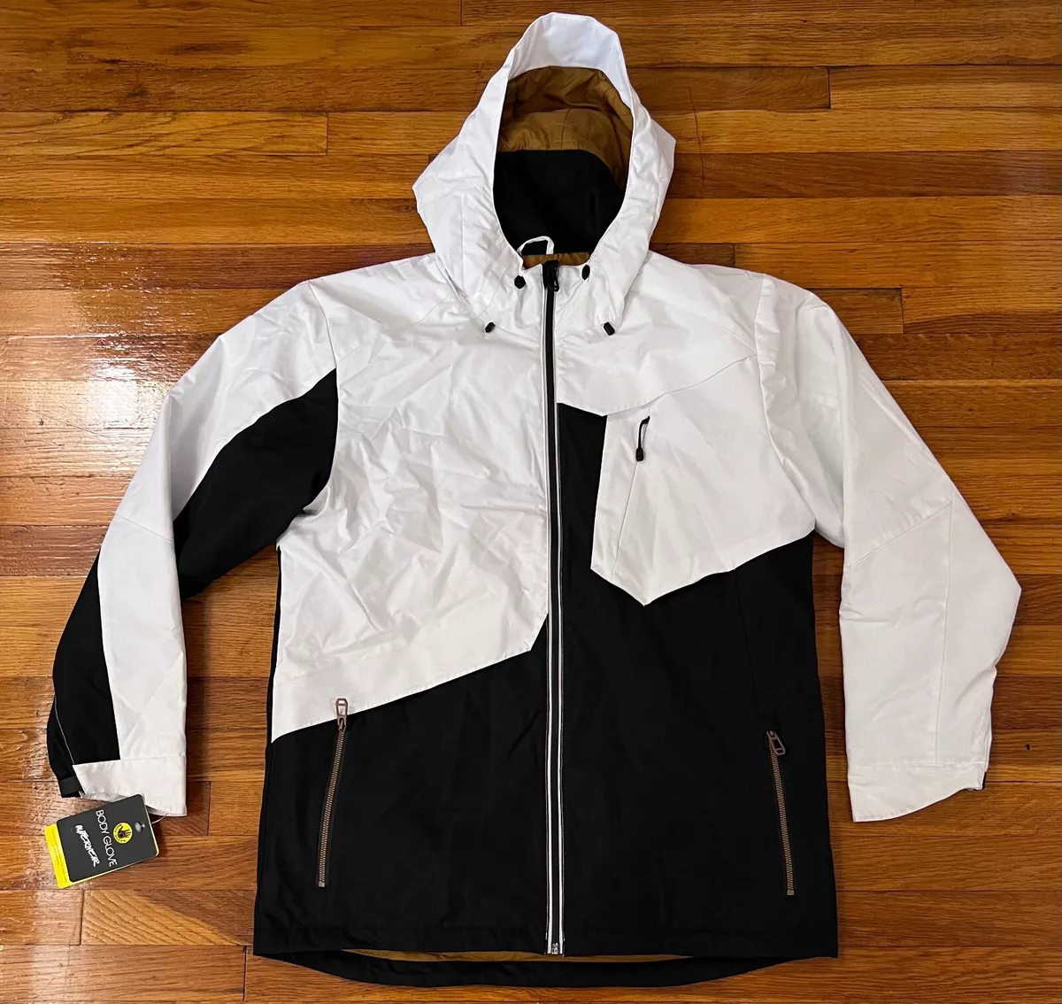 Damaged Body Glove Calvin Ski Jacket Men s L White Black Full Zip Style 2023