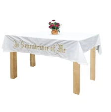 Rectangle Tablecloth 66.7x49.7"Holy Communion This Do in Remembrance of Me Cover