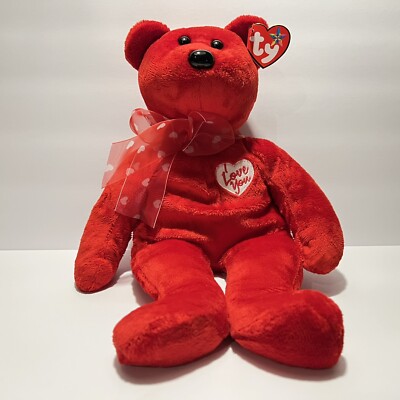 Ty Large Plush Beanie Buddy - Secret the Bear Buddies  MWMT