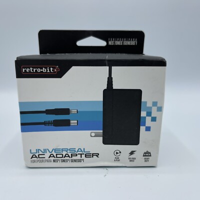 Retro Bit Universal 3 in 1 AC Adapter NES/SNES/GENESIS 1