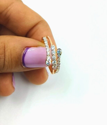 Round Cut Moissanite Engagement Ring,10K Solid Gold Wedding Ring, Handmade Band