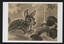 Disney Bambi  rain drop post card