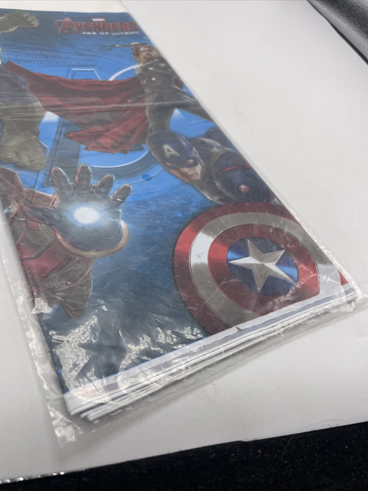 Vengadores Era de Ultrón Mantel Plástico Fiesta NUEVO 54 in x 96 in Foto 4 de 4