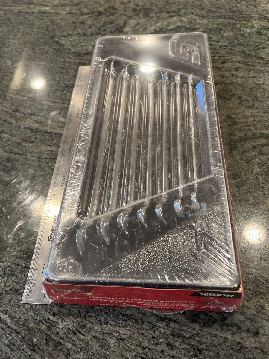 Snap-On soexm707 7 Pc flank drive plus metric wrench set 10-15