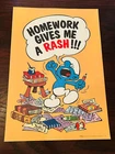 1981 Peyo Smurfs Homework Gives me a rash Poster 1981 Wallace Berrie
