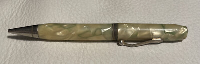 Arnold Mechanical Pencil 1930-1950 Yellow Jade Marbled Celluloid Body