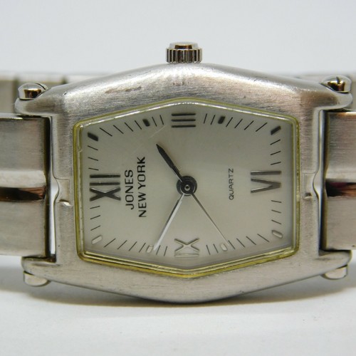 Jones New York 70115 Silver Tone Quartz Analog Ladies Watch Sz. 6 3/4" - Picture 2 of 6