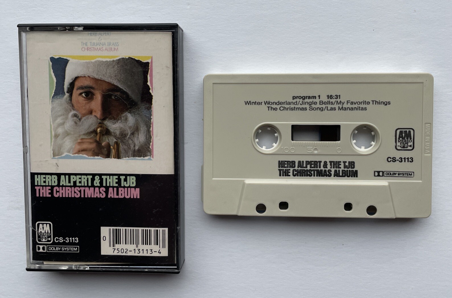 HERB ALPERT & THE TJB The Christmas Album Cassette Tape Reissue Latin Jazz Rare