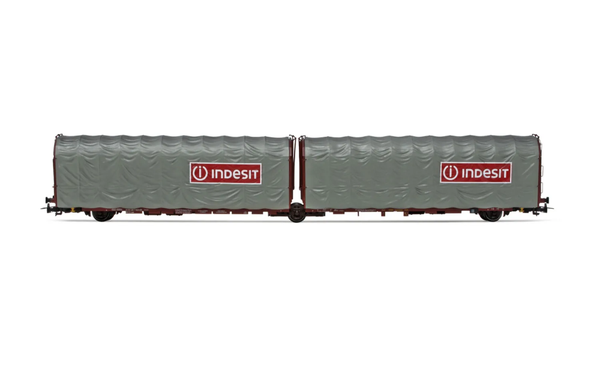 Rivarossi HR6570, Schiebeplanenwagen Indesti, Fs, Neu & Ovp, H0-image