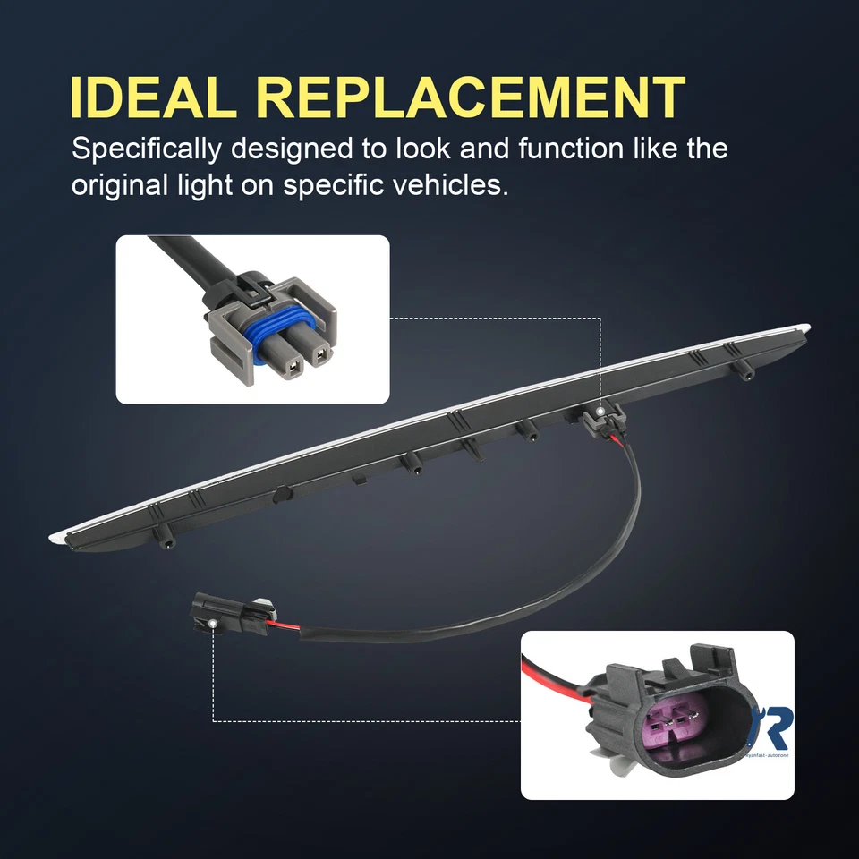 923-133 LED tercera luz de freno trasera lámpara roja para Ford Edge 15-20 FT4Z13A613A Foto 3 de 4