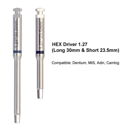 Implant Screwdriver Hex Driver Latch Dental Torque Wrench Prosthetic Kit Zimmer - Picture 12 of 23