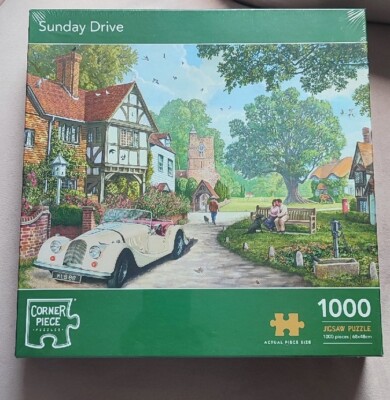 1000 Teile Puzzle Eckteil Sunday Drive