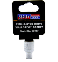 S3807 Sealey Wandplatte 7MM Einzeln Buchse 1Cmsq Drive Werkstatt Werkzeuge