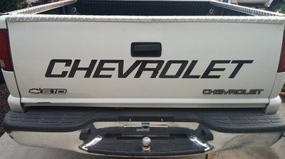 CHEVROLET TAILGATE DECAL 88-2000 Style Sized for Chevy S10 or Stepside Bed 