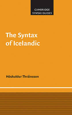 The Syntax of Icelandic Thráinsson Hardback Cambridge University Press