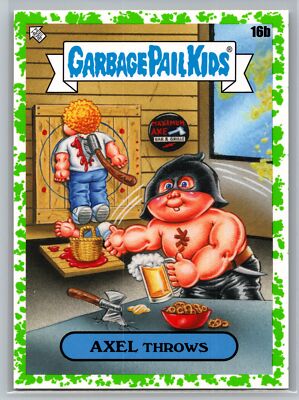 2020 Topps Garbage Pail Kids 35th Anniversary #16b Axel Throws GREEN