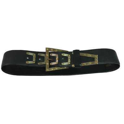 いの Harness House Leather Belt 34 Steerhide black 5262 Vtg | eBay