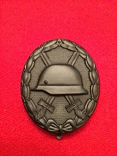 GERMAN WWII WEHRMACHT / ELITE WOUND BADGE - BLACK - 1957 PATTERN - OHNE HK