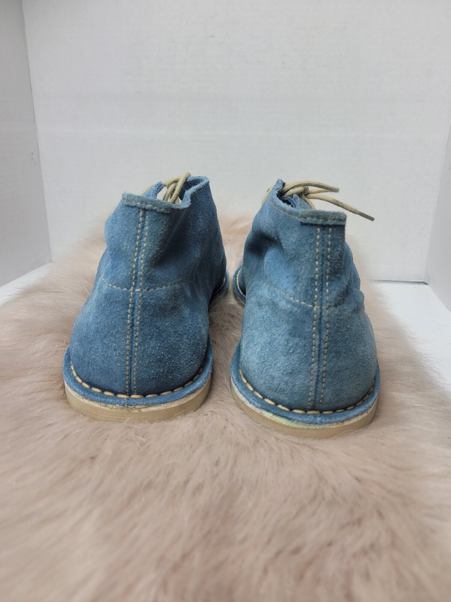 1901 Mens Blue Suede Lace Up Chukka Boot Shoes Size 11 | eBay display picture 3